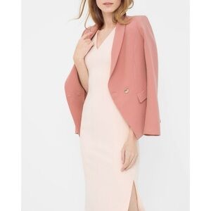 WHBM | Sleeveless Light Pink Side-Slit Sheath Midi Dress size 00